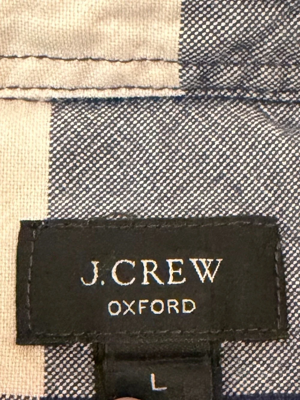 J. Crew Buffalo Plaid Oxford Button Down Shirt
